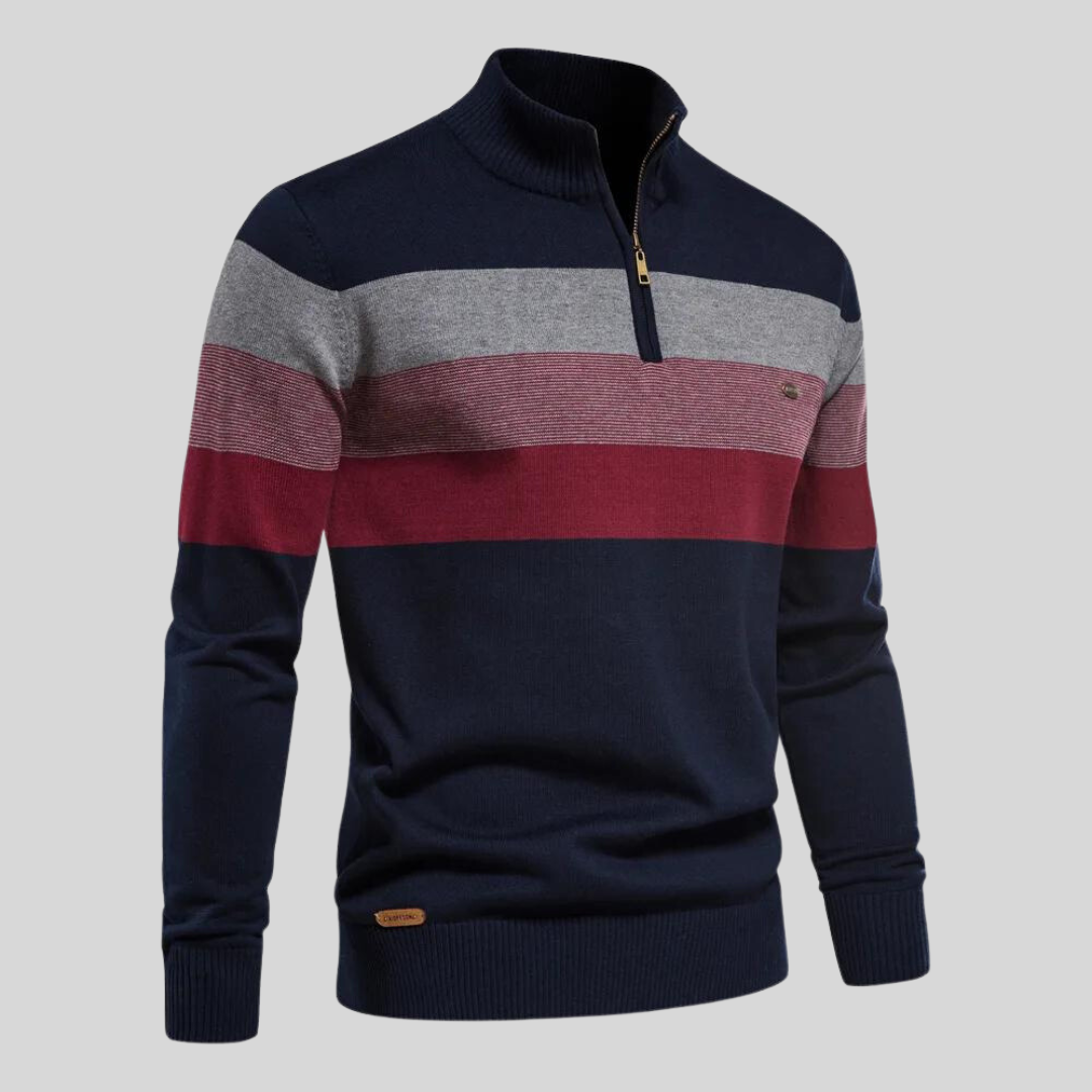 Strickjacke mit halbem Kragen