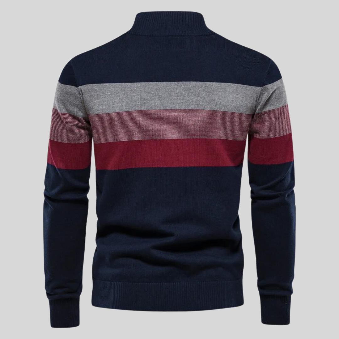 Strickjacke mit halbem Kragen