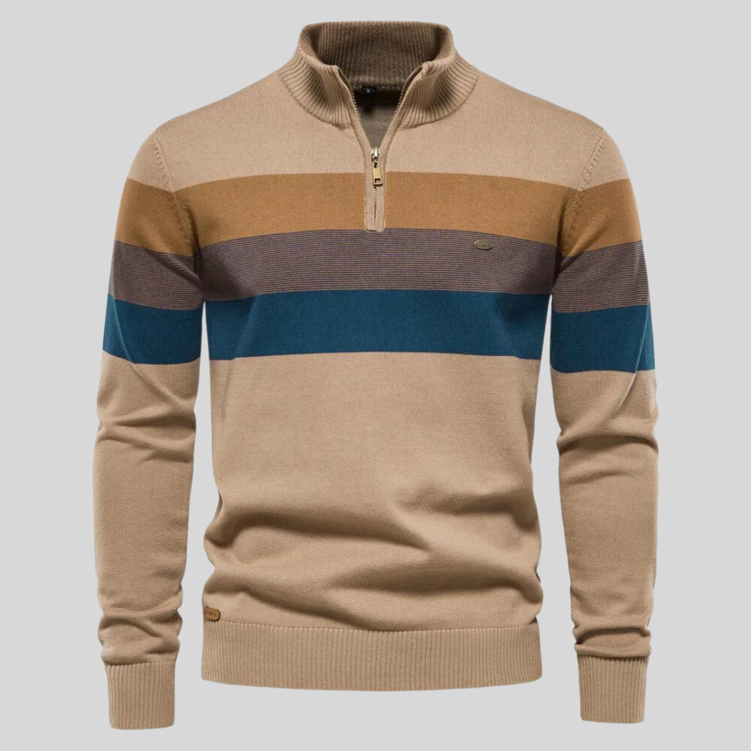 Strickjacke mit halbem Kragen